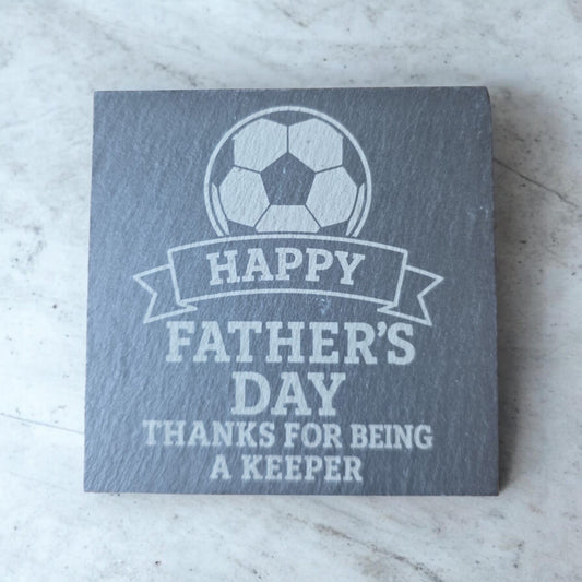Happy Father's day Slate Coaster by Slate Locker