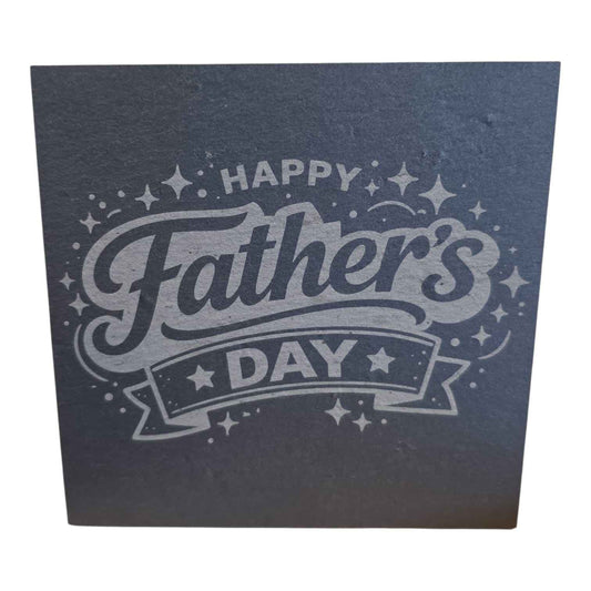 Father's Day Slate Coaster